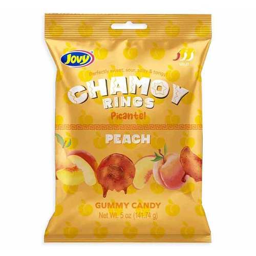 Jovy Chamoy Rings Candy &bull; Spicy Peach