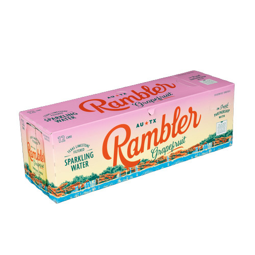 Rambler Sparkling Water &bull; Grapefruit 12 oz 12pack