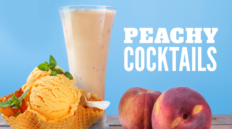Peaches & Whiskey Ice Cream Float - A Beautiful Mess