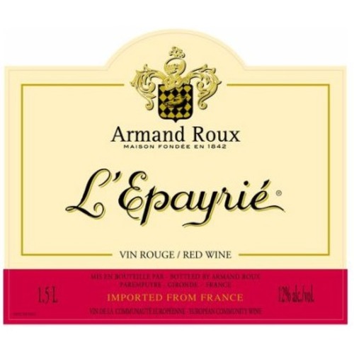 Zoom to enlarge the Domaine Roux L’epayrie Rare Red Blend
