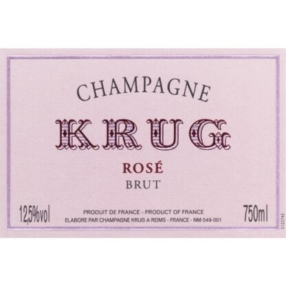 Zoom to enlarge the Krug Rose (3 / Case) Champagne