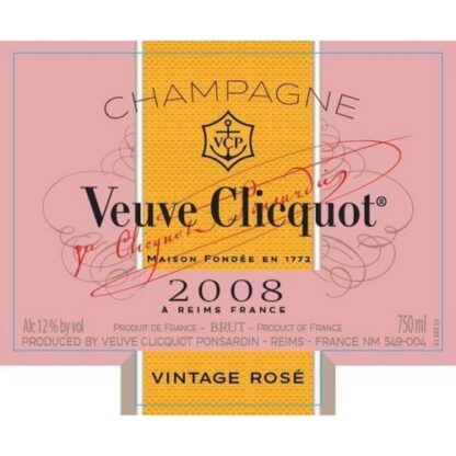 Zoom to enlarge the Veuve Clicquot Ponsardin Brut Rose Vintage Champagne Rose Champagne Blend
