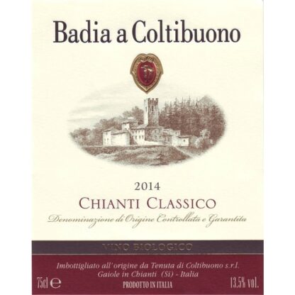 Zoom to enlarge the Badia A Coltibuono Chianti Classico Docg Sangiovese