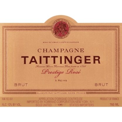 Zoom to enlarge the Taittinger Brut Prestige Rose Champagne Rose Champagne Blend