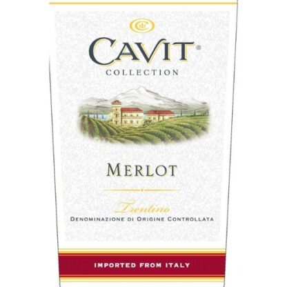 Zoom to enlarge the Cavit Merlot