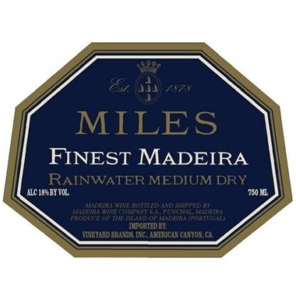 Zoom to enlarge the Miles Finest Madeira Rainwater Medium Dry Tinta Negra Mole