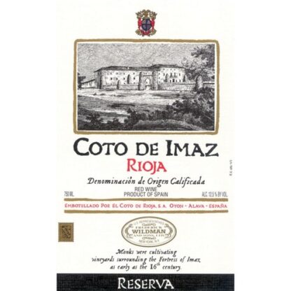 Zoom to enlarge the El Coto Coto De Imaz Reserva Rioja