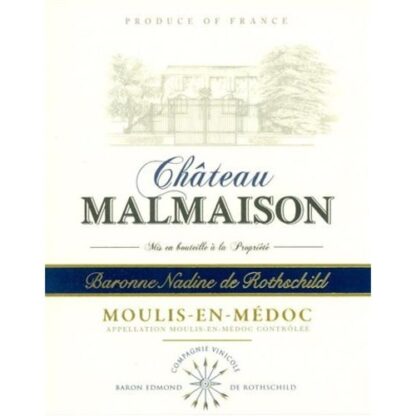 Zoom to enlarge the Chateau Malmaison Baronne Nadine Rothschild