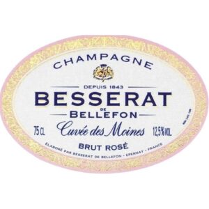 Besserat De Bellefon Brut Rose Cuvee Des Moines Champagne 6 / Case