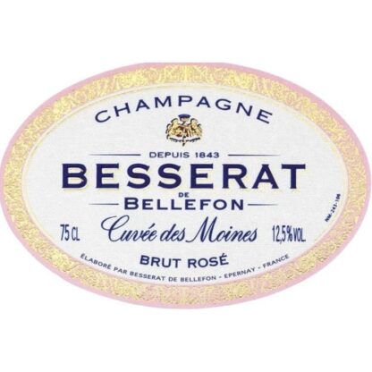 Zoom to enlarge the Besserat De Bellefon Brut Rose Cuvee Des Moines Champagne 6 / Case