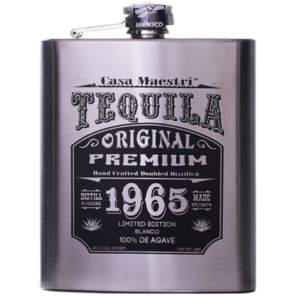 Zoom to enlarge the Casa Maestri Blanco Flask Tequila
