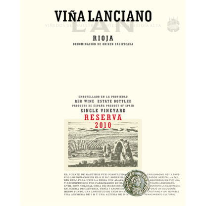 Zoom to enlarge the Bodegas Lan Vina Lanciano Reserva