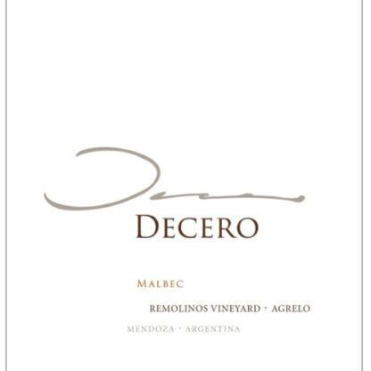 Zoom to enlarge the Finca Decero Remolinos Vineyard Malbec