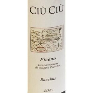 Ciu Ciu Bacchus Rosso Pecino Marche Italy