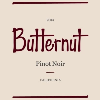 Zoom to enlarge the Butternut Pinot Noir