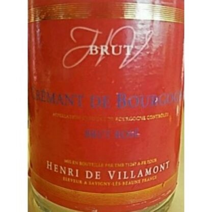 Zoom to enlarge the Henri De Villamont Brut Rose Cremant De Bourgogne Rare Rose Blend